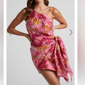 Showpo Pink & Gold Dress